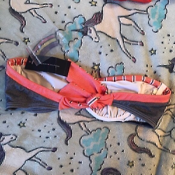 TOMMY HILFIGER Bandeau Bra Underwire Navy Bikini - Picture 4 of 6